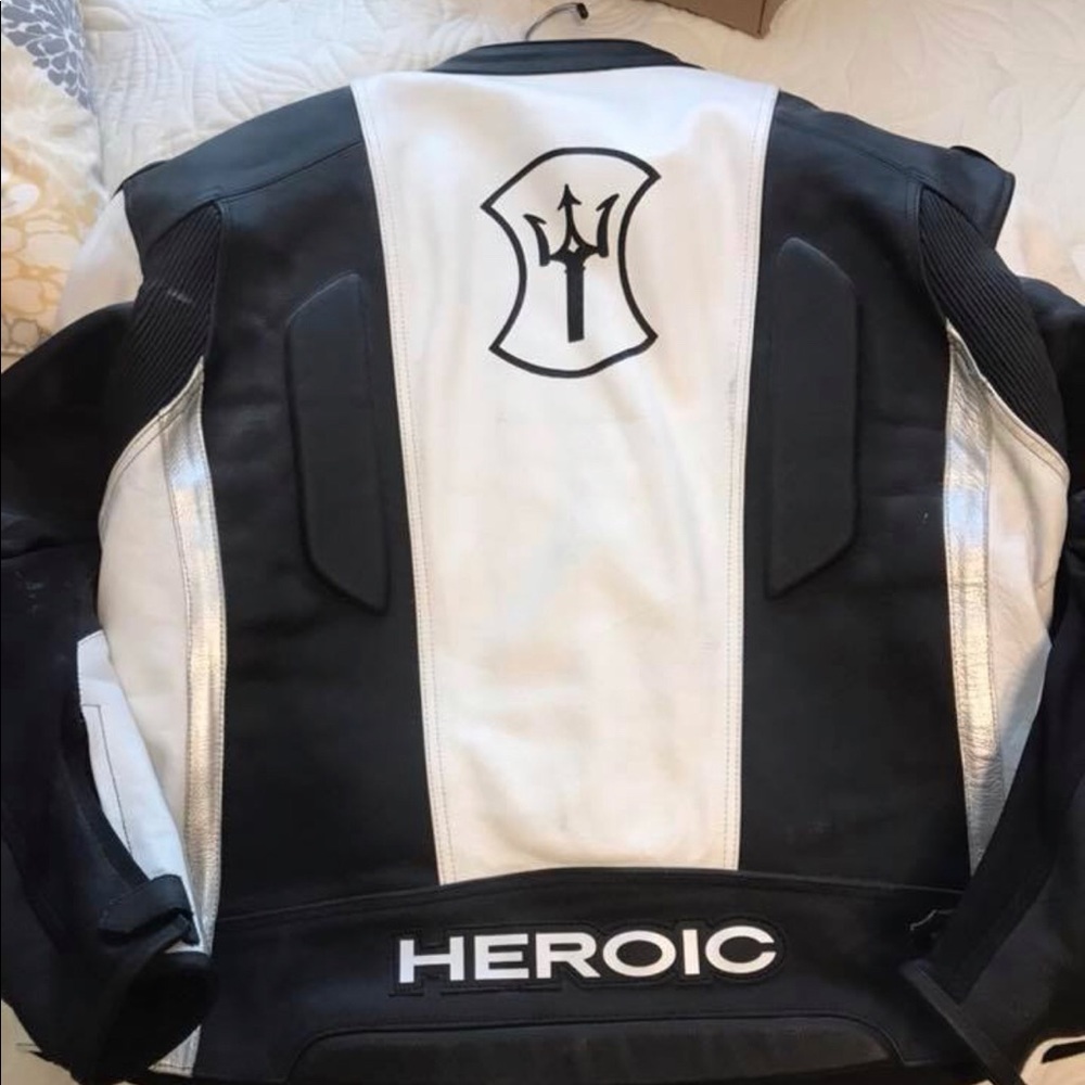 Men’s HEROIC motorcycle jacket padding/adjustable